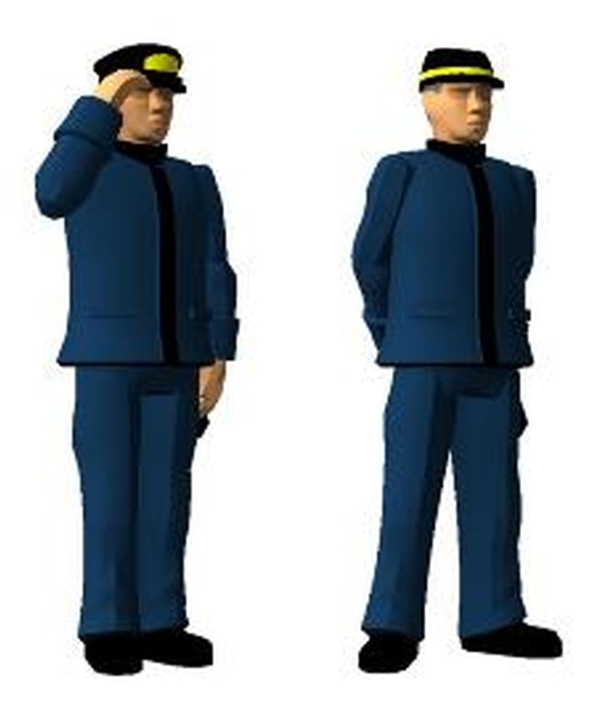 Beaver Corporation Scale Japanese Navy Officer and Lookout 3D Printer BELF7218 1/72 Figures, 29-Piece Set, Kit,