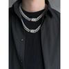 Soul Collision Soulcollision Jackson Wang Full Diamond Cuban Necklace Diamond European Hip Hop Ins Bracelet