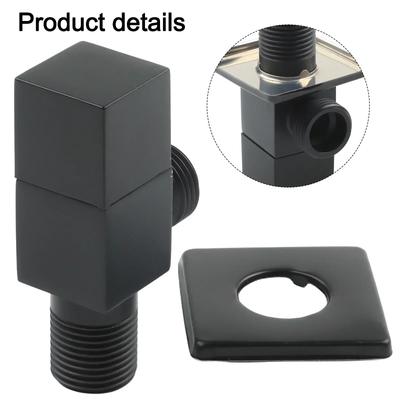 Male Thread Angle Valve For Bathroom Easy To Install Inner Diameter 15mm Practical Quarter Turn Thickened Material