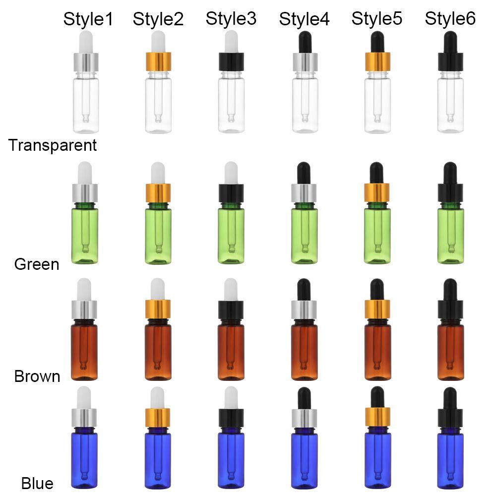15ml PET Refillable Bottle Perfume Container Dropper Bottle Jars Vials With Pipette Sample Container Essential Oil Bottles Tools