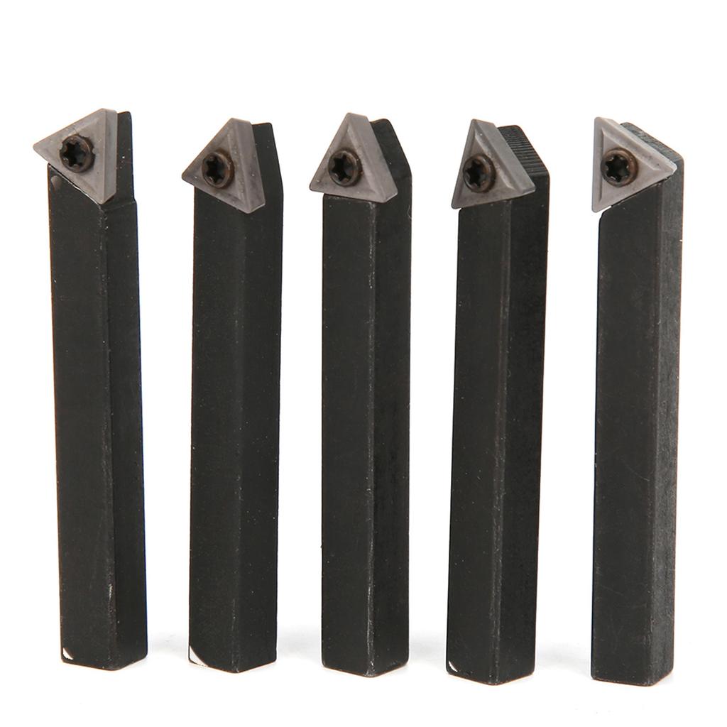 5Pcs 14in Indexable Turning Tool Set Cemented Carbide Machining Lathes Cutting Facing Tools