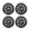 4PCS RC Beadlock Wheel Hub 1.9in Iron Wear Resistant Reusable RC Wheel Hub for Replacement Black