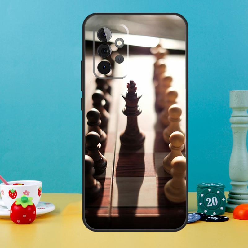 

Chess Phone Case For Samsung Galaxy A13 A23 A33 A53 A73 A14 A34 A54 A12 A32 A52 A51 A71 Cover Samsung A12