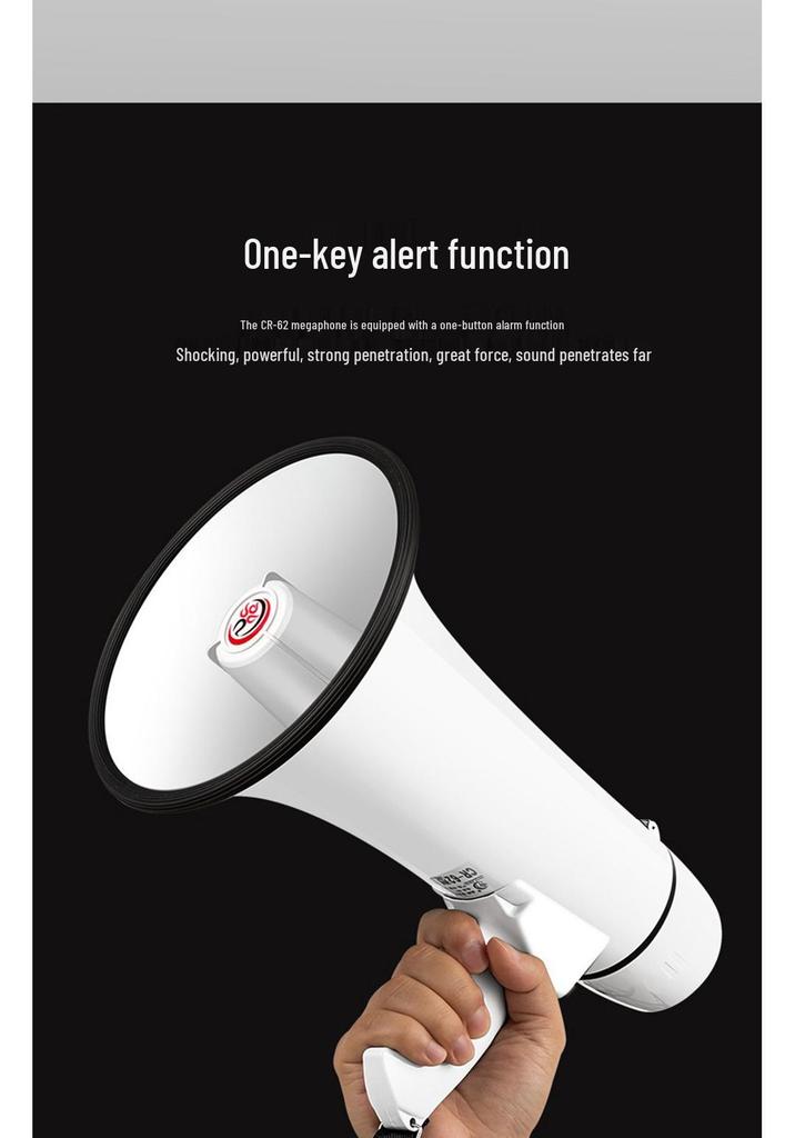 Lei Gong CR-62 High Power 30W Bluetooth Megaphone with USB, Recording, & Card Slot