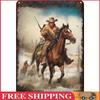 Vintage Wild West Cowboy Metal Tin Sign Wall Art Decor 20x30cm