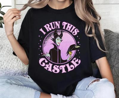 Villains Sleeping Beauty The Evil Queen I Run This Castle Shirt