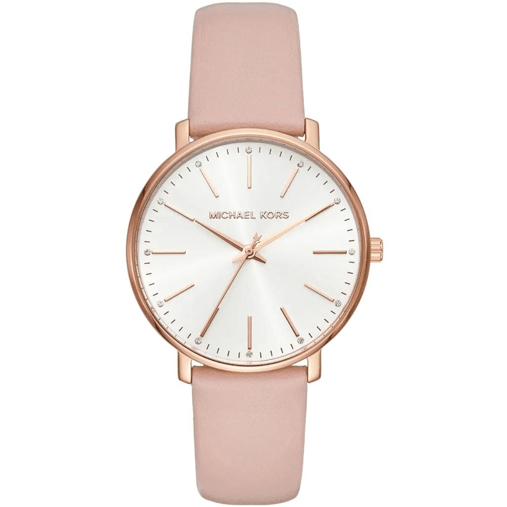 Michael Kors Women's Pink Mk2741 Pyper White Dial Watch
