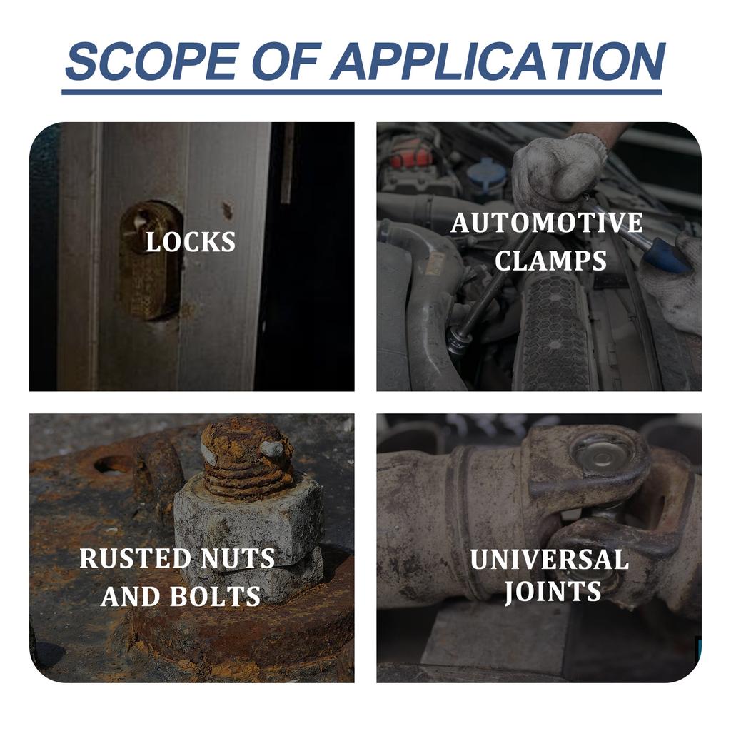 30ML Multi Purpose Rust Remover Spray Metal Surface Chrome Painter Car Iron Powder Cleaning Spray Anti Rust Inhibitor