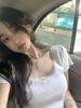 White Pure Lust Sweet Lace Slim Fit Slim Bottom Women's Summer Front Shoulder Short Inside Short Sleeve T-shirt Top Ins