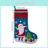 Creative Red And Blue Elderly Santa Christmas Stockings Unique Holiday Gift Bags