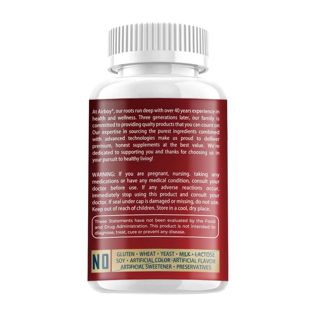 Airboy Cayenne Pepper 530mg 120 Capsules — Nutritional Support, Daily Wellness, Antioxidant Support