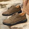 Fashion New Walking Shoes Men Non-Slip Leather Treking Footwear Leisure Lace Up Mens Casual Shoes Outdoor Male Sneakers Hiking Shoes