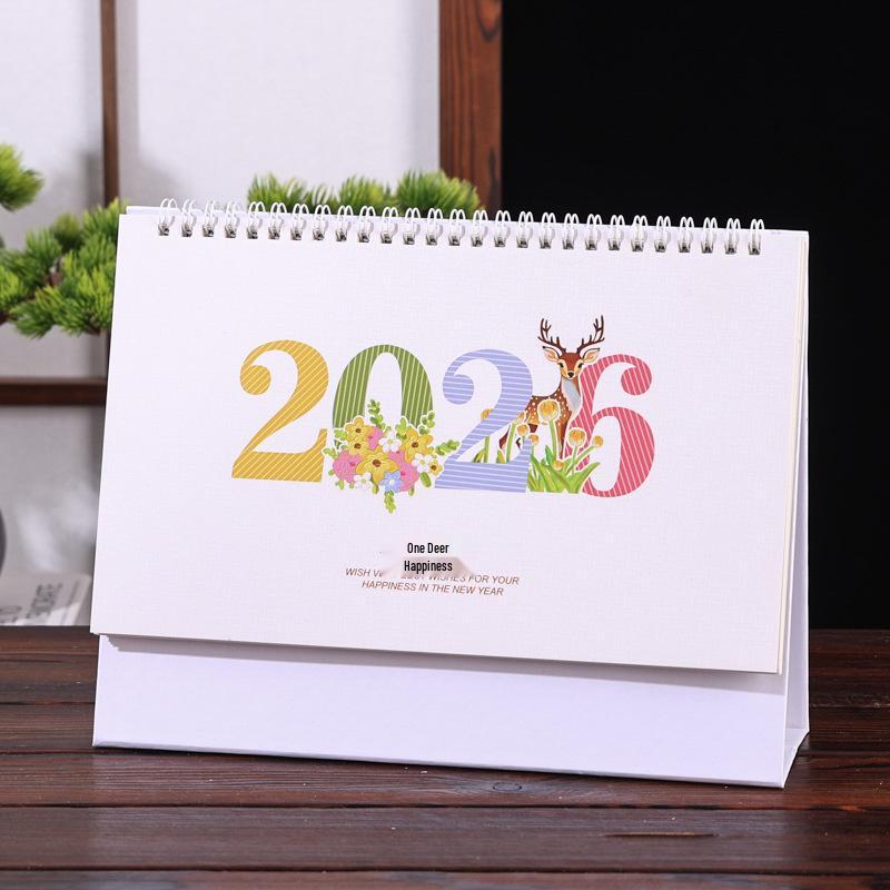 2026 Chinese Style Year of the Horse Red Desk Calendar – Creative Cut-out Design