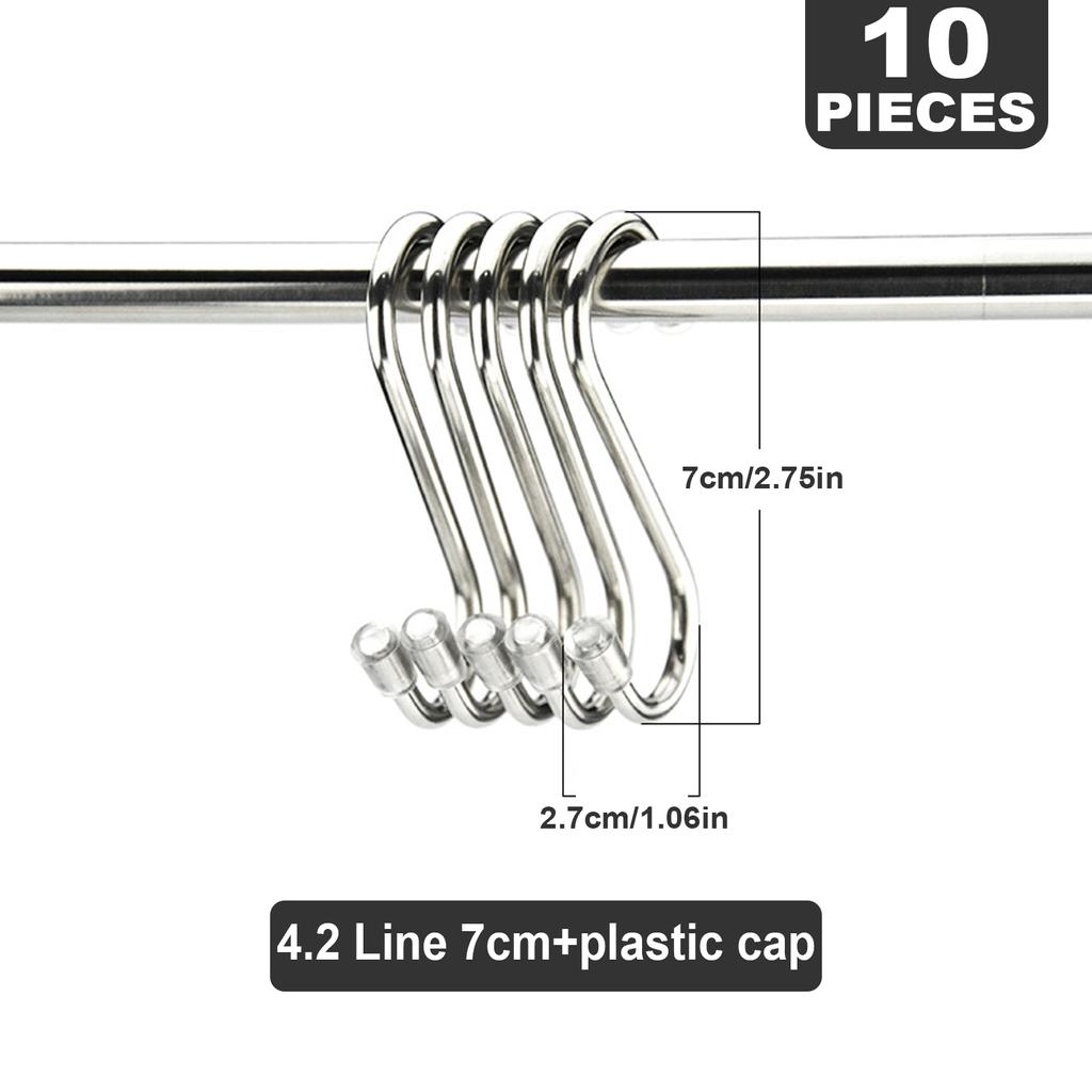 Stainless Steel S-hook Kitchen Hooks Are Commonly Used. Solid Hooks Are Non-magnetic