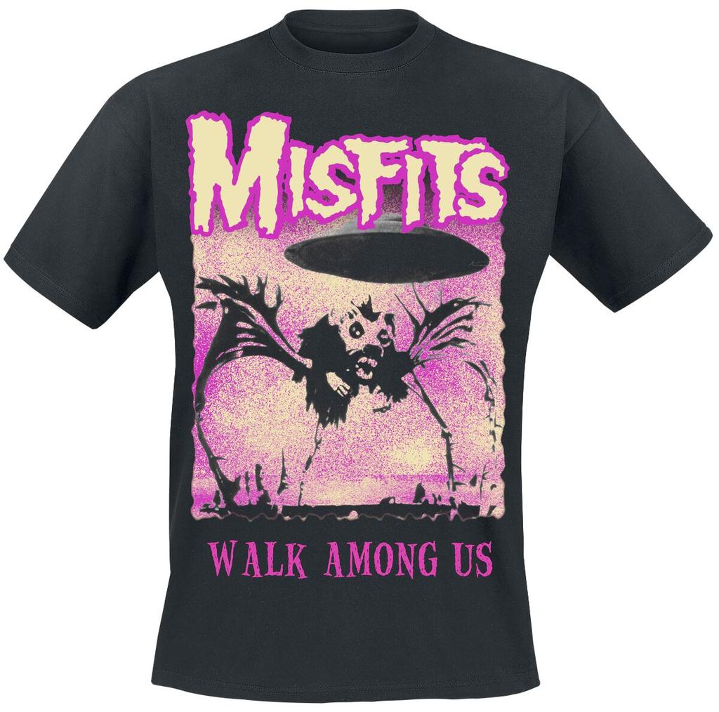 Heißes Misfits Baumwoll Band Shirt Unisex Sommer Kurzarm Mode Marke T-Shirt Luxus Lässig Vintage
