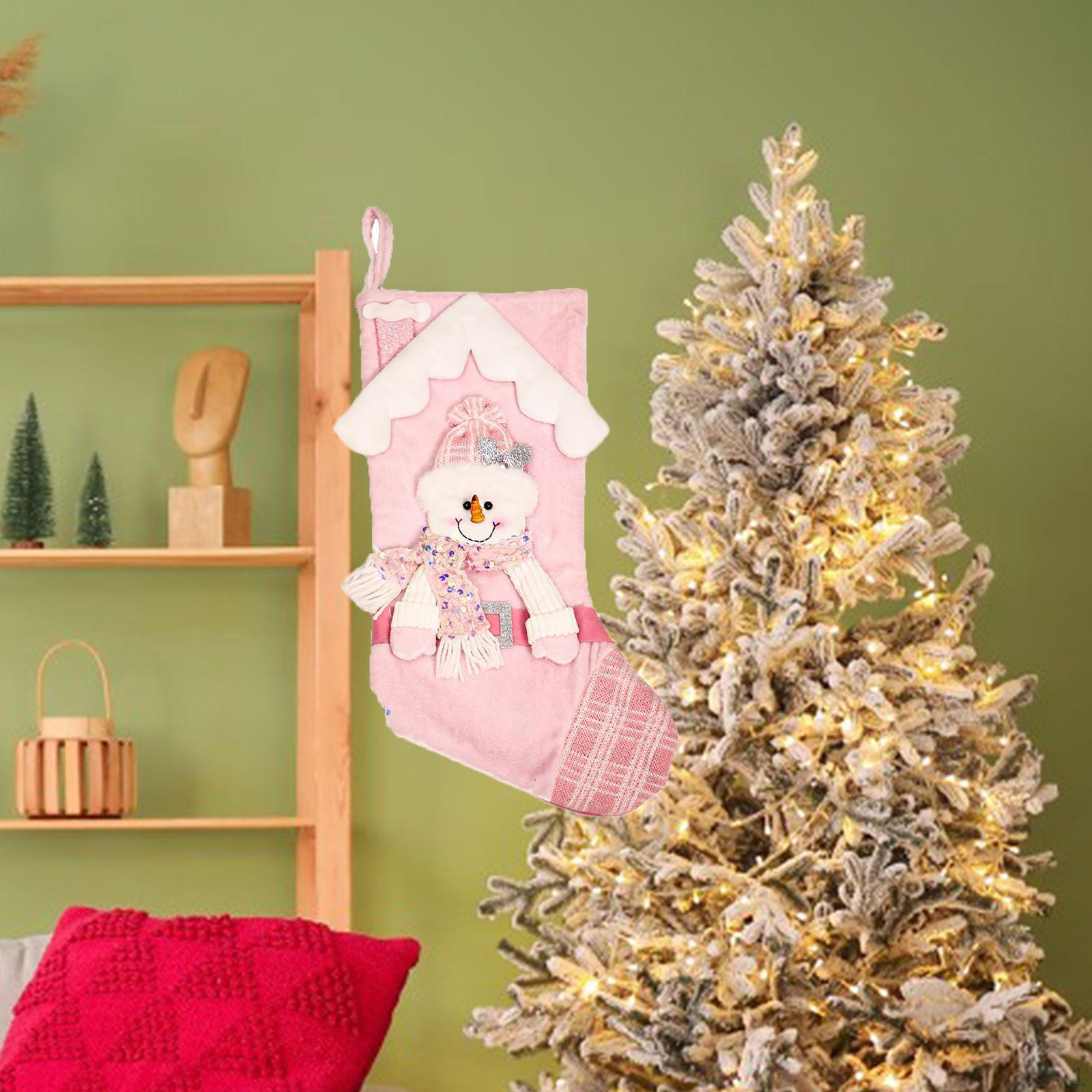 

Рождественский носок-сумка для хранения подарков и украшений