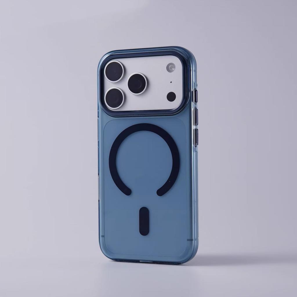 Luxury Matte Armor Shockproof Clear Case For iPhone 17 Air 16 15 14 13 12 Pro Max Plus For Magsafe Wireless Charge Hard PC Cover