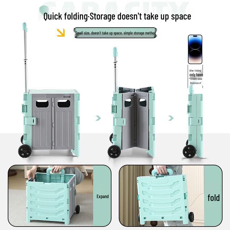 Quyoubang Foldable Aluminum Alloy Hand Truck