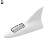 Car Auto Shark Fin Style Tail Warning Light Warning Light-emitting Tail Solar Double-side Light Light LED P0W9