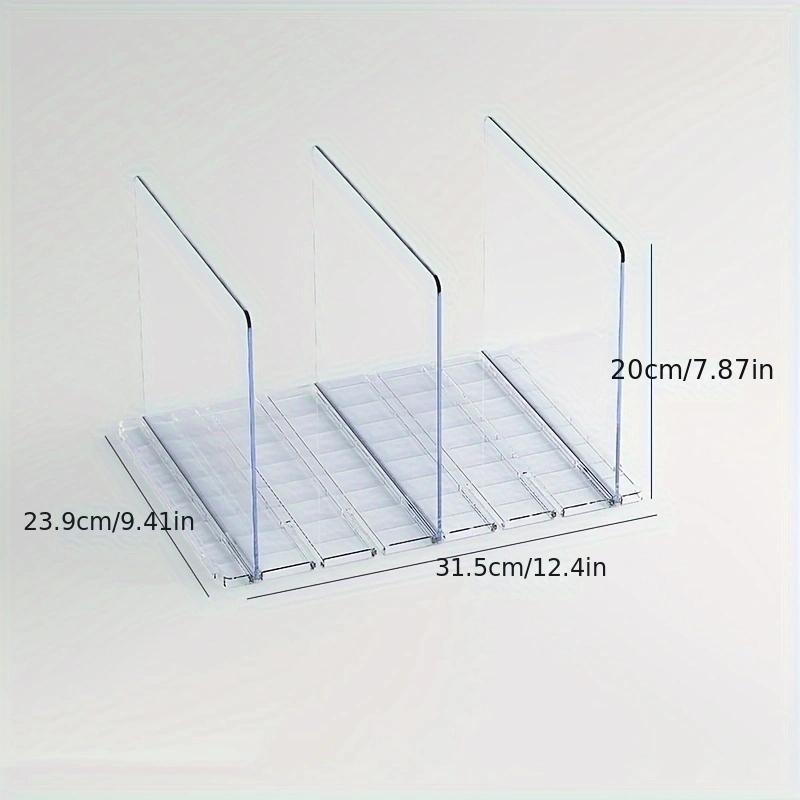

Пластиковый органайзер-разделитель полок для вертикального кошелька, сумки-свитера, рубашки в кладовой, спальне 2 layers