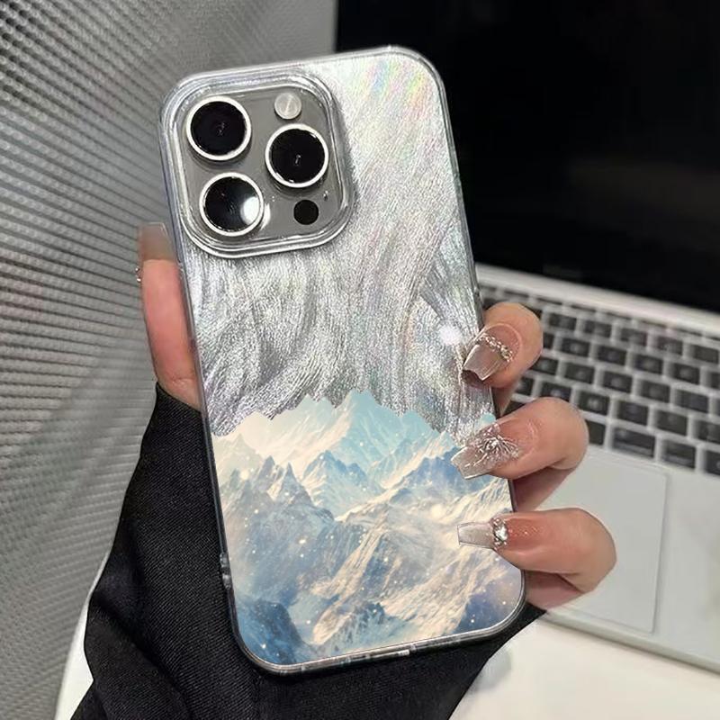 Snow Mountain Scenery Phone Case For Samsung Galaxy S25 Ultra 5G Cases S24 FE S23 S22 Plus A16 A26 A36 A56 A55 A54 A53 A35 Cover