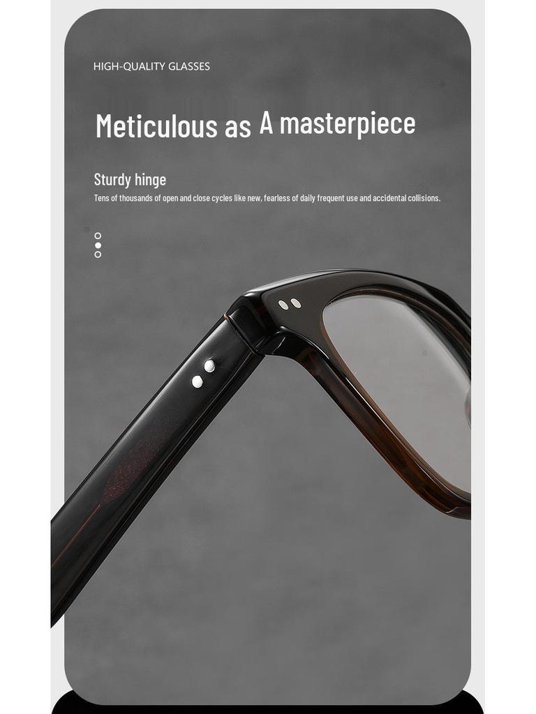 Korean Style Retro Black Acetate Prescription Eyeglass Frames