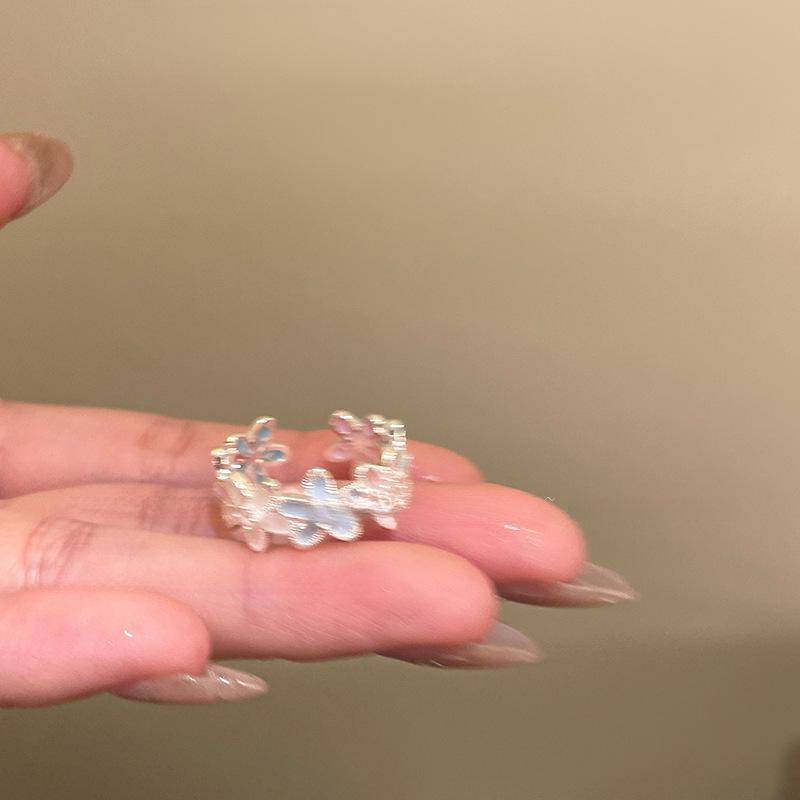 Gold-Plated Diamond Inlaid Sugar Ring - High-End Luxury Fashion Jewelry