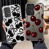 Phone Cover Case for Samsung Galaxy A13 A12 A25 A73 A23 A71 A32 A36 A14 A56 A72 A16 A34 A17 A52 A54 Stylish Cherry Pattern
