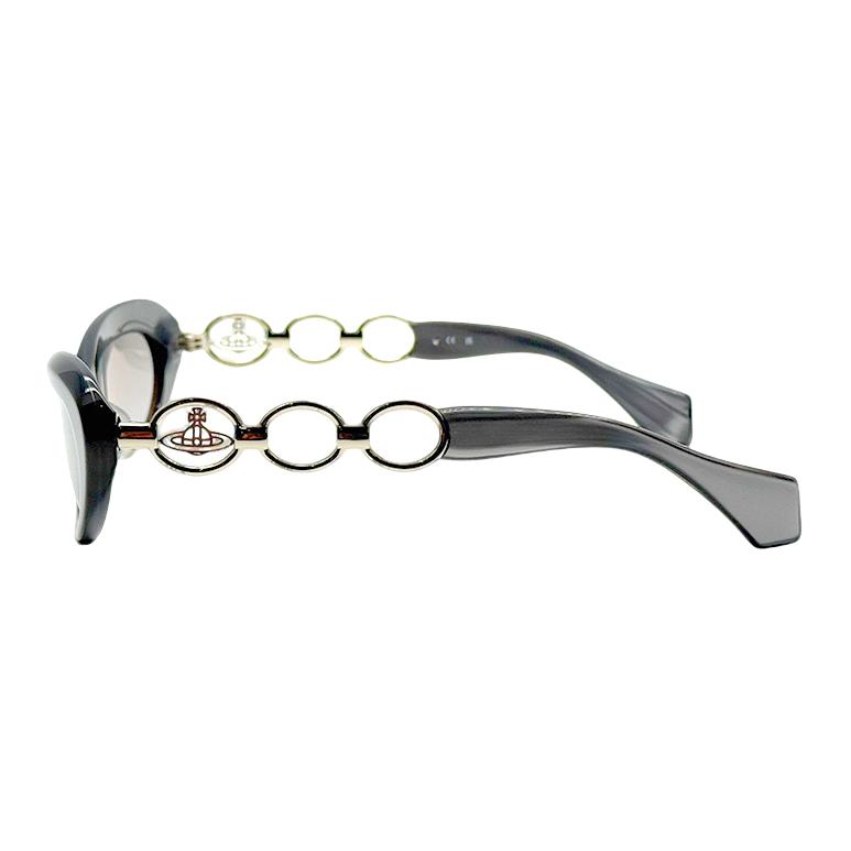 VIVIENNE WESTWOOD Minimalist Casual Design Oval Sunglasses Women Sunglasses Gray VW5093-1-800