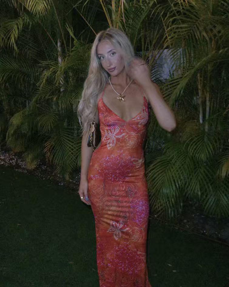 2025 European & American Slim Fishtail Long Dress