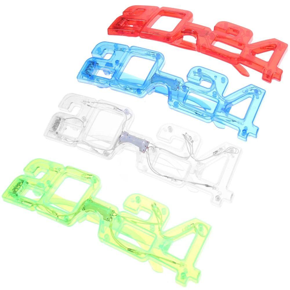 

Светящиеся очки Солнцезащитные очки Очки Косплей 2024 Светящиеся очки Детские игрушки для вечеринок 1 pc Random