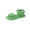 2025 Summer New Flat Sandals Women's Velcro Middle School Students Simple Versatile Women's Casual Sports Sandals Women