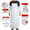 White Waterproof PVC Apron with Sleeves