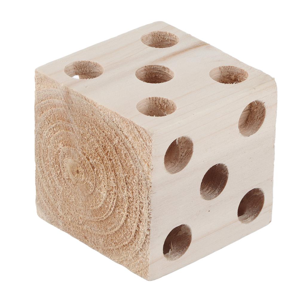 Blocco Giocattolo per Uccelli Foraggiamento Sminuzzamento Blocco di Legno per Pappagalli Giocattolo da Masticare per Inseparabili Calopsitte Cocorite