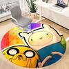 1pc Adventure Time Friendship Office Round Area Rug, Under Office Chairs Bedroom Living Room Home Decor  A1022288