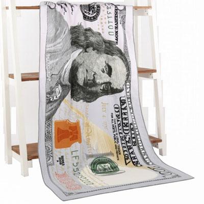 

Пляжное полотенце из микрофибры 70x140 см 100 500 Евро 100 Долларов США Флаг Великобритании Принт Быстросохнущее Впитывающее Для Путешествий Спорт Бассейн Ванная W30*H60(CM)