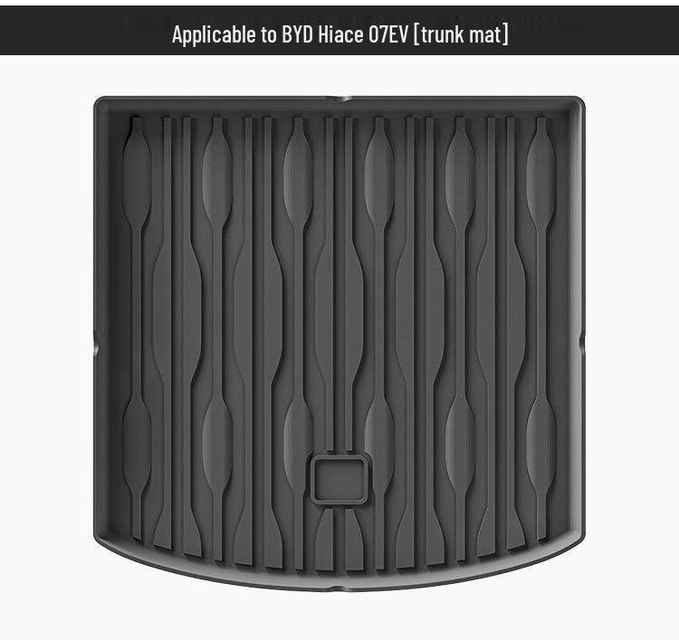 Eco-Friendly TPE Car Mats for BYD Hiace '07 - Full Set: Trunk & Backrest Mats