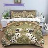 Biancheria da letto con motivo dalmata sull'erba Decorazione per la casa Regalo di compleanno (1 * copripiumino + 2 * federa, senza nucleo)