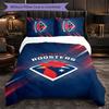 Sydney Roosters Muster Mikrofaser 3-teiliges Bettwäscheset Dekoration Bettbezug-Set Für Schlafzimmer Heimgebrauch