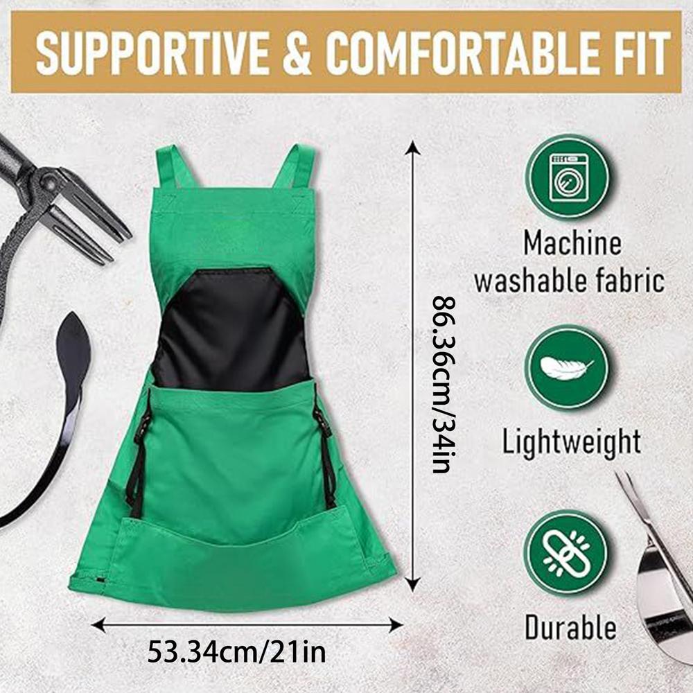 Waterproof Harvest Apron for Fruit Picking Gardening Apron for Women Adjustable Picking Pouch Gardening Tools for Men Women