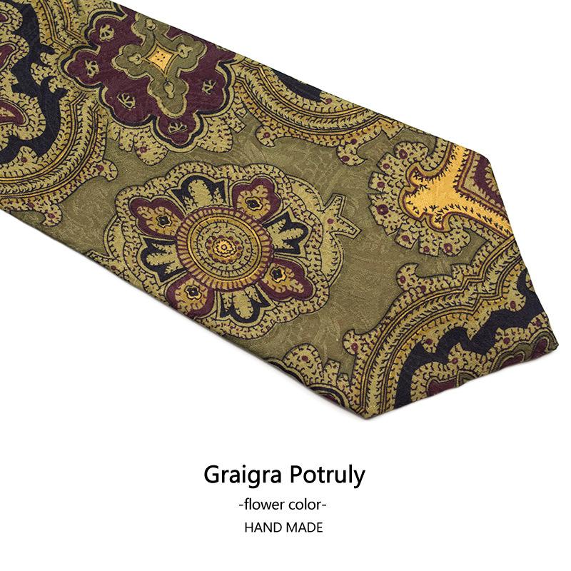 7 Days Replacement, Thin Ultra-Thin Mulberry Silk, Pure Handmade 9Cm Ultra-Wide Italian Elegant Silk Tie, Men'S