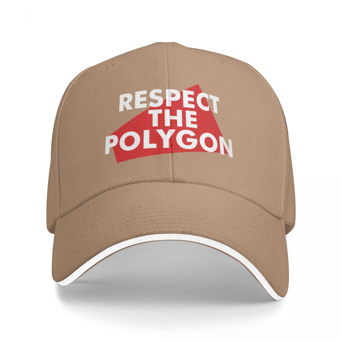 

Respect The Polygon Baseball Cap Funny hats Golf Wear Womens Beach Outlet 2025 Mens