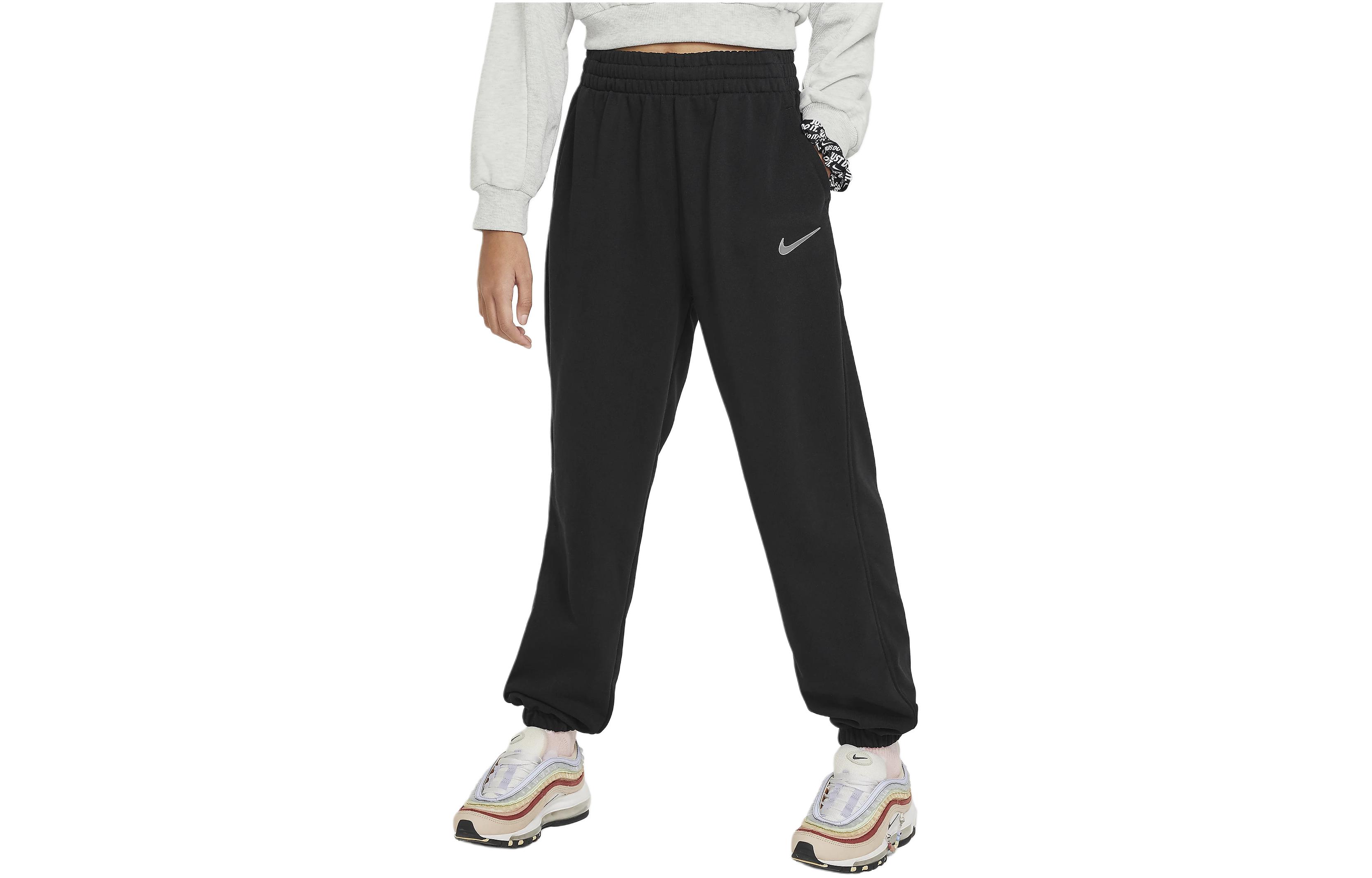 Nike Knitted Sweatpants Sportswear Black Kids  FN8649-010 XL