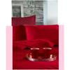 1 Taie de traversin percale de coton uni 45 x 185 cm Elysee rouge