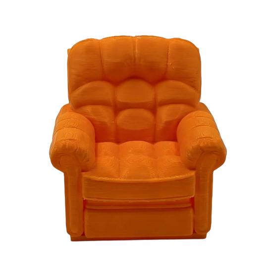 Miniature Sofa 3D Printed Mini Sofa Tiny Sofa Model Furniture Miniature for Doll Mini Houses Living Room Bedroom Decor оранжевый