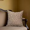 Black Spots On Camel Square Jacquard Pillow Cover for Sofa Office Waist Cushion Cover Home Decorative Pillowcase