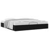 Ottoman Bed Frame in Black King Size Faux Leather