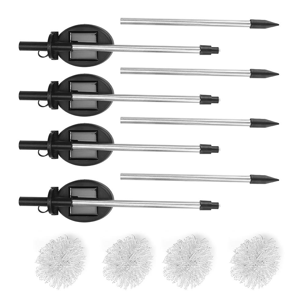 4PCS/Set LED Solar Garden Decorative Lights DIY Flowers Lamp for Outdoor Patio Lawn Backyard Decor