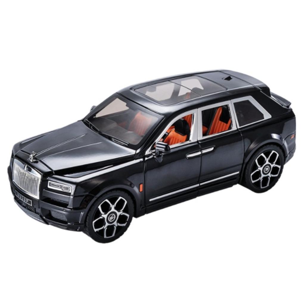 Large Size 1/20 Rolls Royce SUV Cullinan Alloy Luxy Car Model Diecast Metal Toy Vehicles Car Model Sound and Light Children Gift