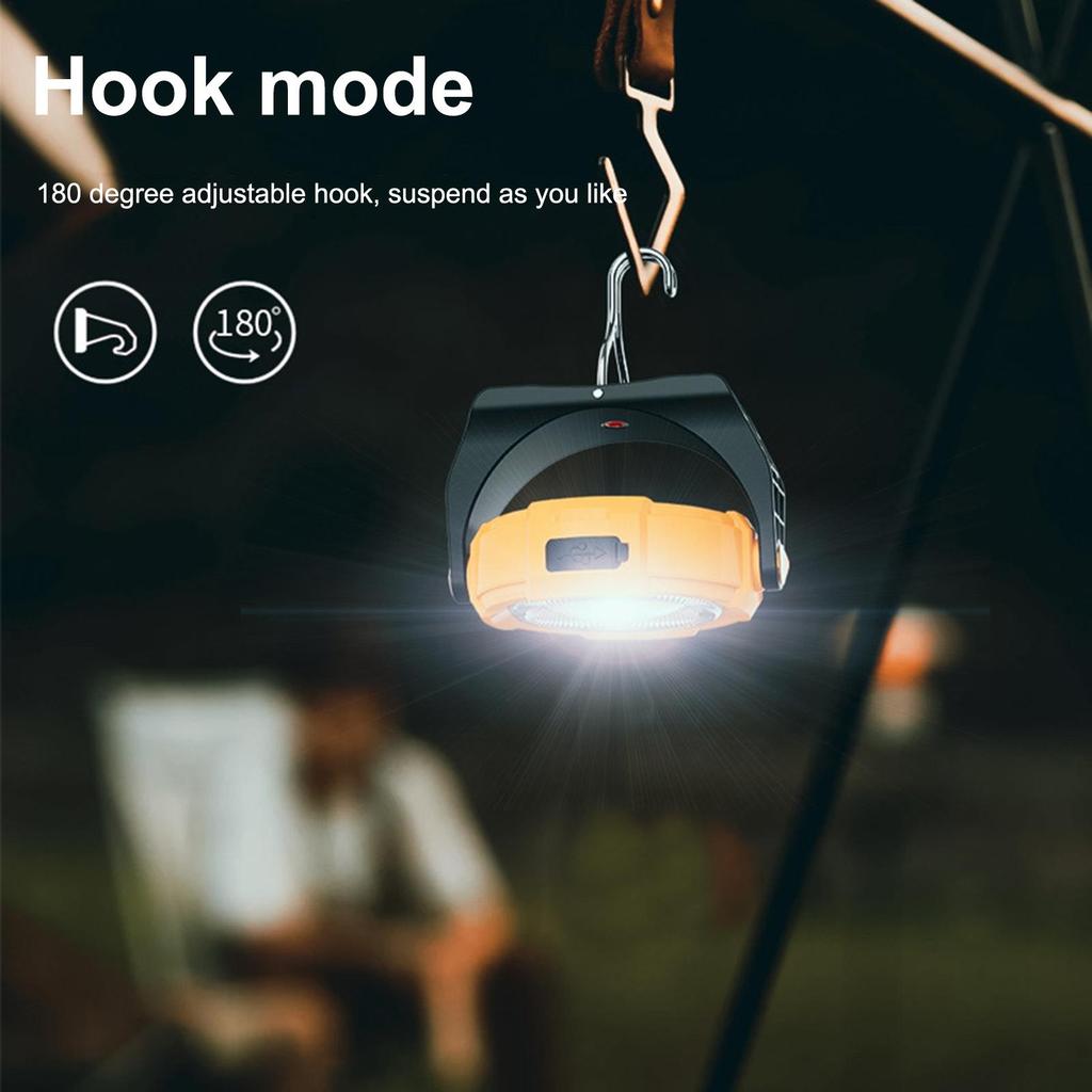 LED Work Light RGB Mechanic Work Light Solar Charging Magnetic Multi-mode Waterproof Lamp For Car Job Site Outdoor Adventures